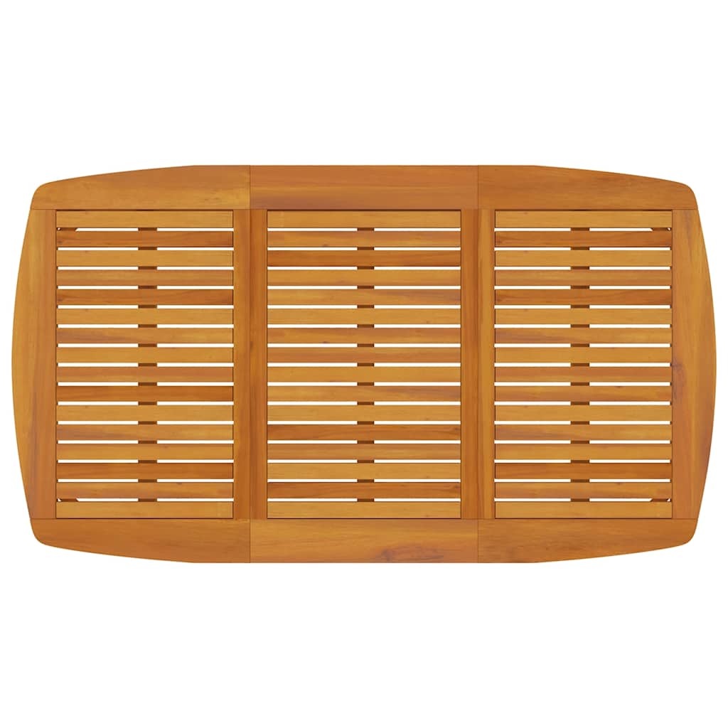 Set da Pranzo da Giardino a 5 Pezzi in Legno Massello di Acacia