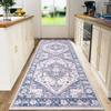 Bohemian Persian Style Long Vintage Area Rug Anti-Slip Washable Kitchen Hallway Carpet Sofa Floor Mat for Home Decor