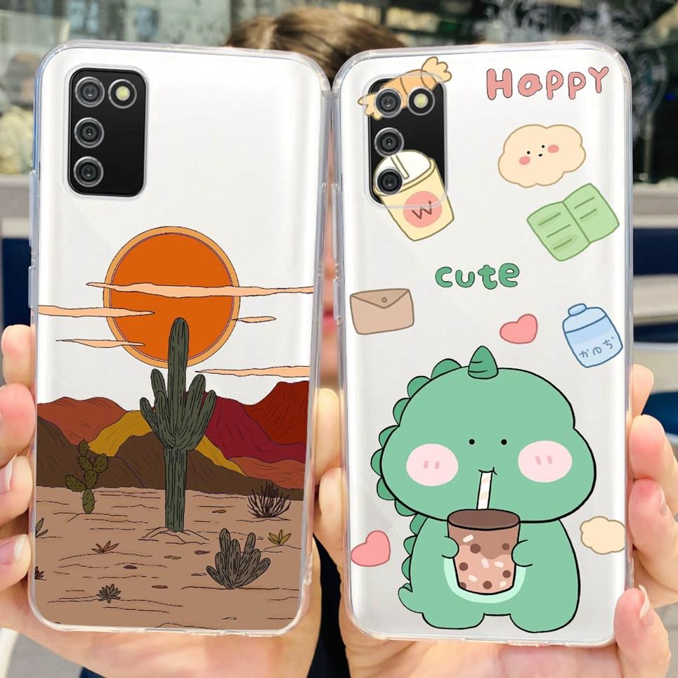 Cute Cartoon Case For Samsung Galaxy A02S Case Silicone Soft TPU Back Cover For Samsung M02 M02S A02 A02S A 02s Etui Phone Cases