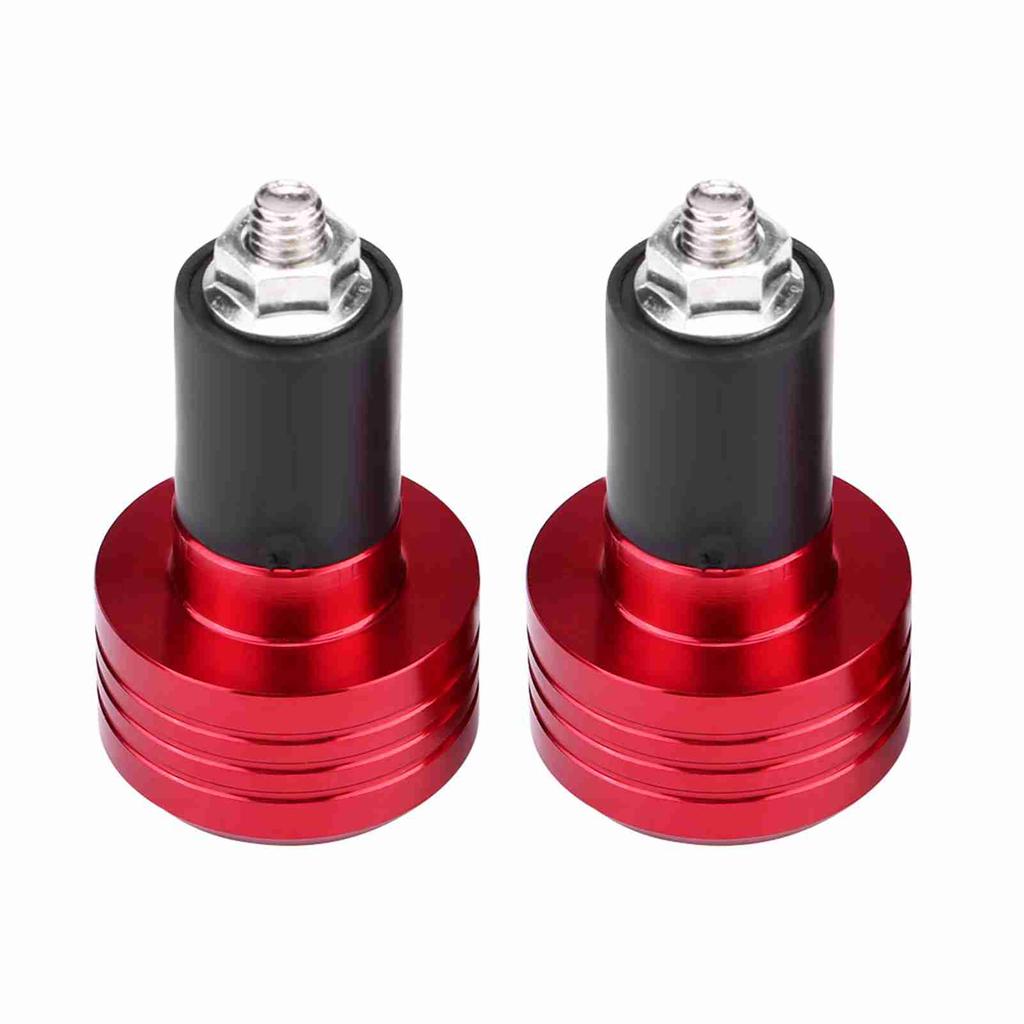Pair of 22mm Universal Aluminum Motorcycle Grip Handlebar Ends Weight Balance Plug