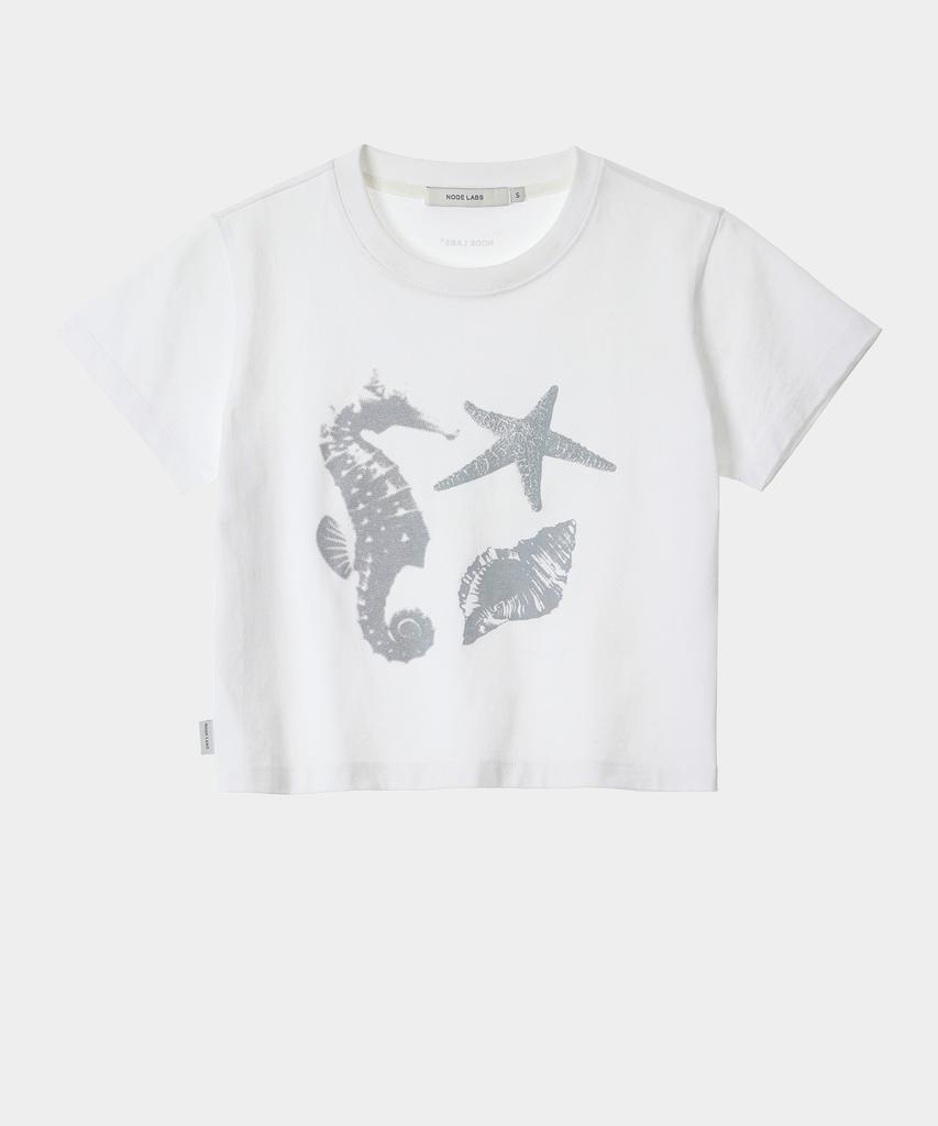 NODE LABS Dev:6 Ocean Graphic Short Sleeve T-Shirt_White