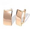 Personalized Korean Version Small Ear Buckle Oval Smooth Rose Gold Temperament Earrings for Women