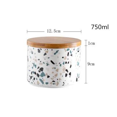 Scandinavian ceramic jars sealed jars for food storage seasoning boxes grain storage containers dried fruit coffee candy jars