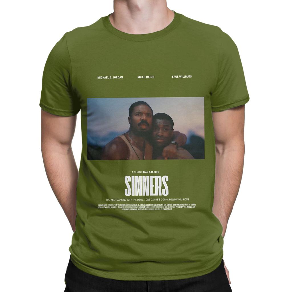Sinners Movie Poster Art Funny Graphic 100 Cotton TShirt Sinners Tees Tops For Unisex