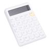 Solar Calculator 12 Digits Large Display Responsive Mechanical Buttons Cute Basic Standard Calculator for   Study