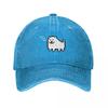 Undertale Annoying Dog Baseball Caps Vintage Distressed Cotton Video Game Snapback Hat for Men Women Outdoor Summer Hats Cap