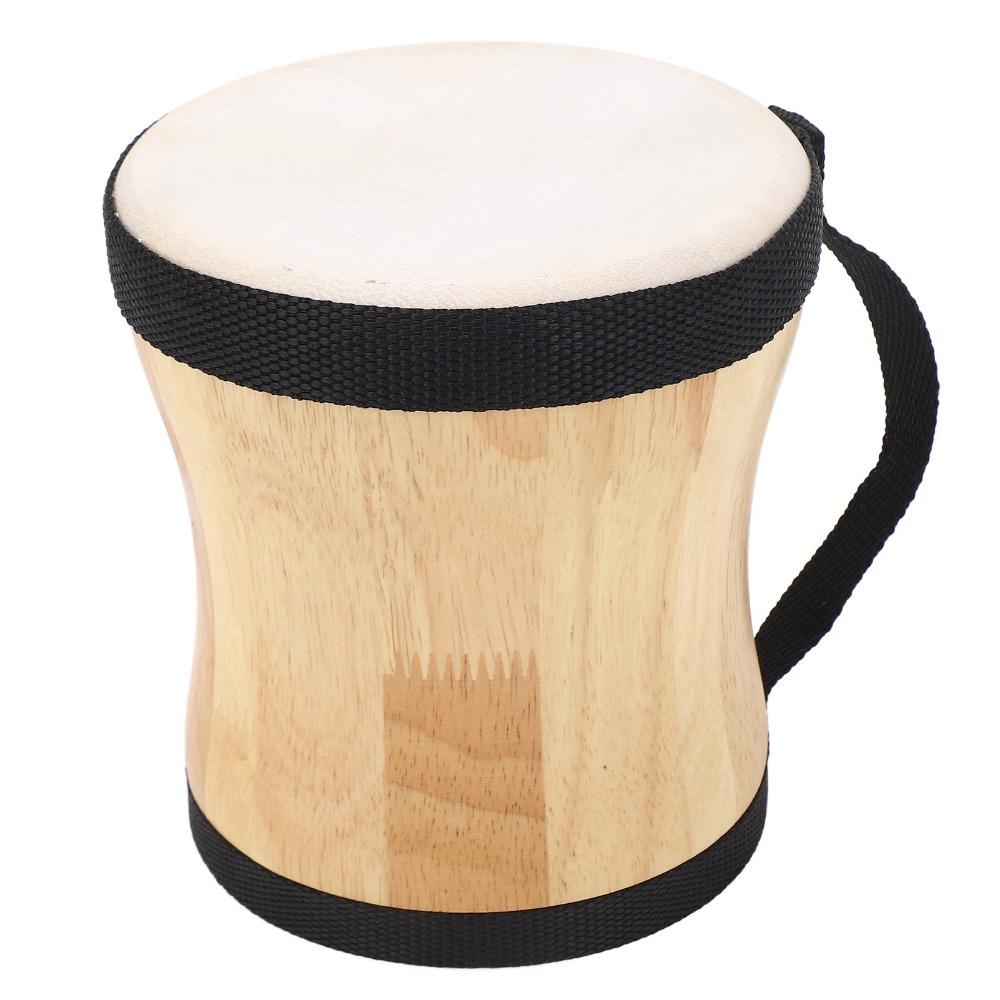 Wood+Sheepskin Hand Drum Kit Wood Color Handpan Drums Set For Drum Lovers