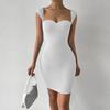Body-Hugging Halter Strapless Dress Skinny Sheath Sling Tube Top Jumpsuit Skirt