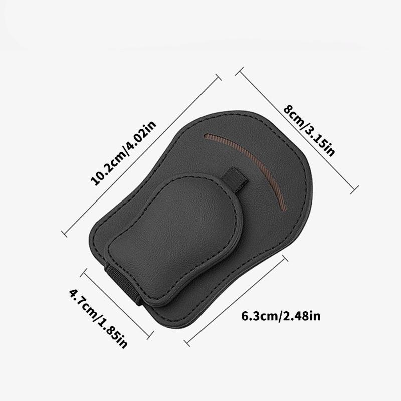 Magnetischer Automobil-Sonnenblenden-Klemme, Auto-Sonnenblenden-Brillenhalter-Organizer, Anpassbare Winkel für verschiedene Brillengestelle