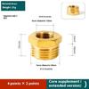Corrosion Resistant Brass Air System Reducers Direct Diameter Conversion Hexagonal Socket Threaded Pipe Fitting