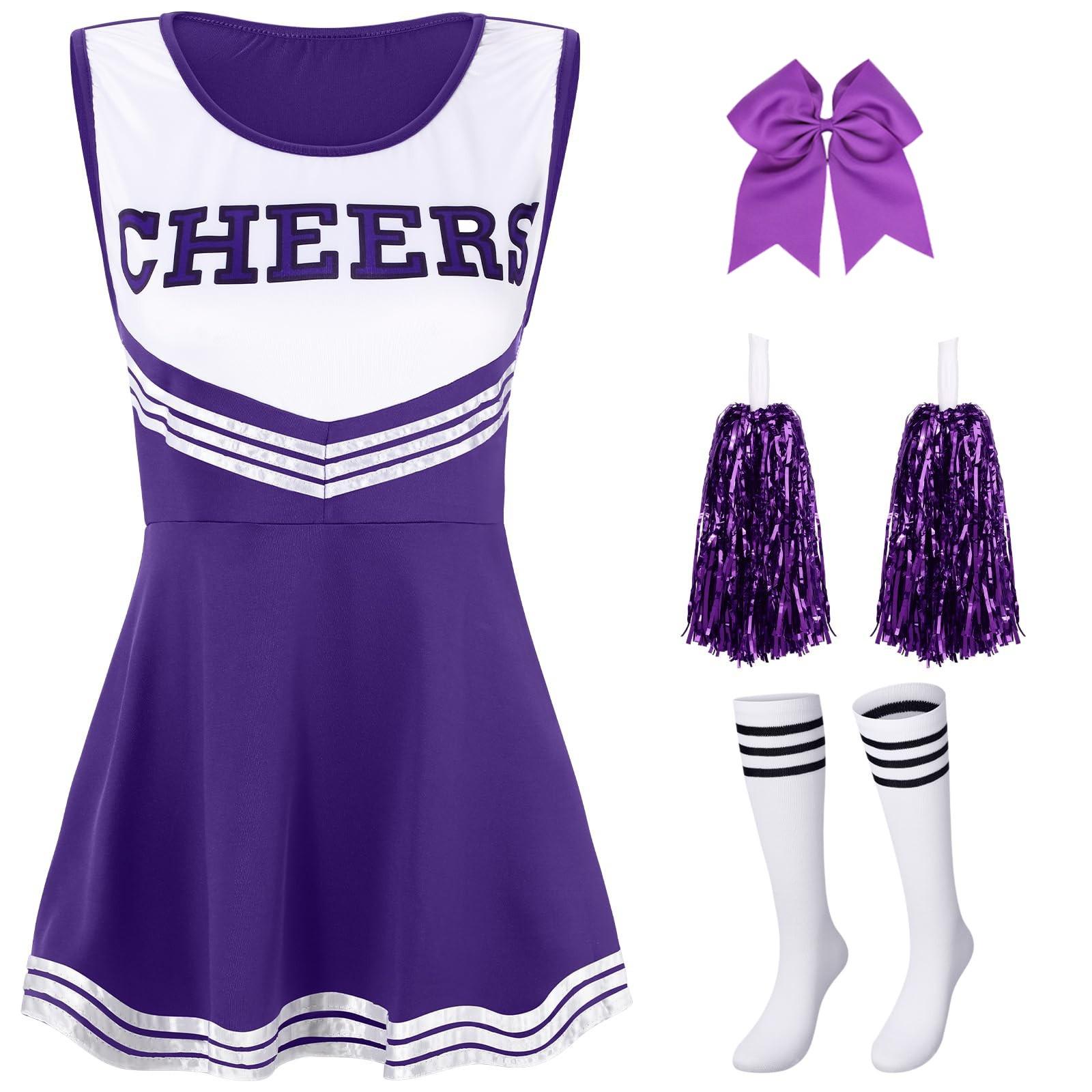 

Костюмы для черлидинга Костюмы для выступлений черлидинга Униформа для черлидинга S фиолетовый