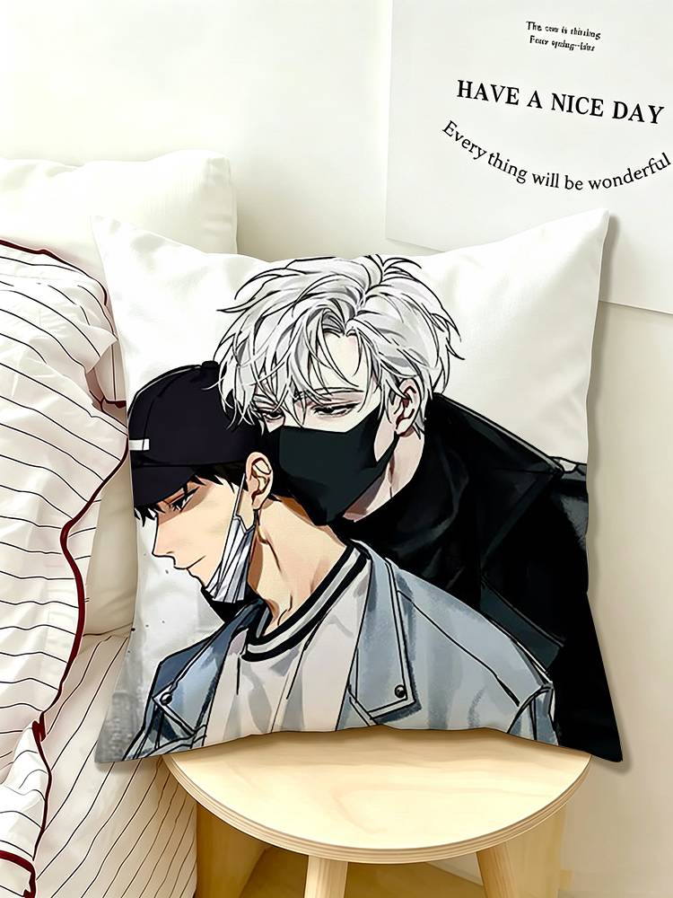 BL M-Manhwa P-Passion Pillow Case Pattern Printed Pillowcase For Living Room Sofa Cushion Cover
