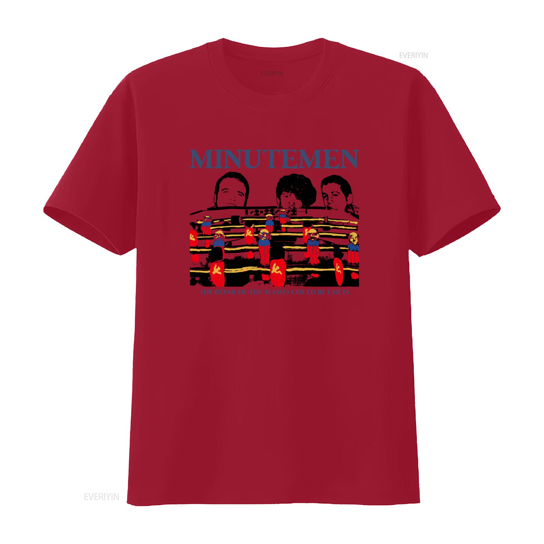 

The Minutemen Band Roar Of Masses Print T Shirt Available In Full Sizes From S To 5XL vintage Washed graphic Breathable Casual S