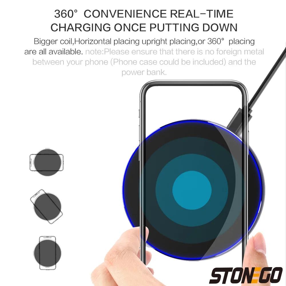 10W Qi Wireless Charger Pad for iPhone 13 12 11 X Pro Max For Samsung Galaxy S21 S20 S10 S9 S8 Xiaomi Wireless Charging