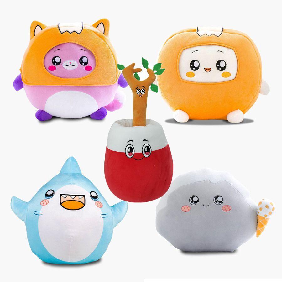 Lankybox Foxy Boxy Shark Rocky Sticky Plush Toys Maximum Softness And Comfort