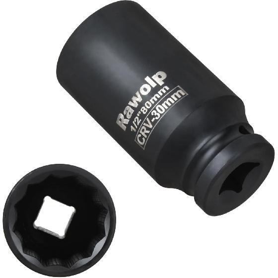 Axle Nut Impact Socket, 30Mm 12-Point, 1/2 Inch Drive, Deep Well Hub Lock Nut Remover (1Pack)