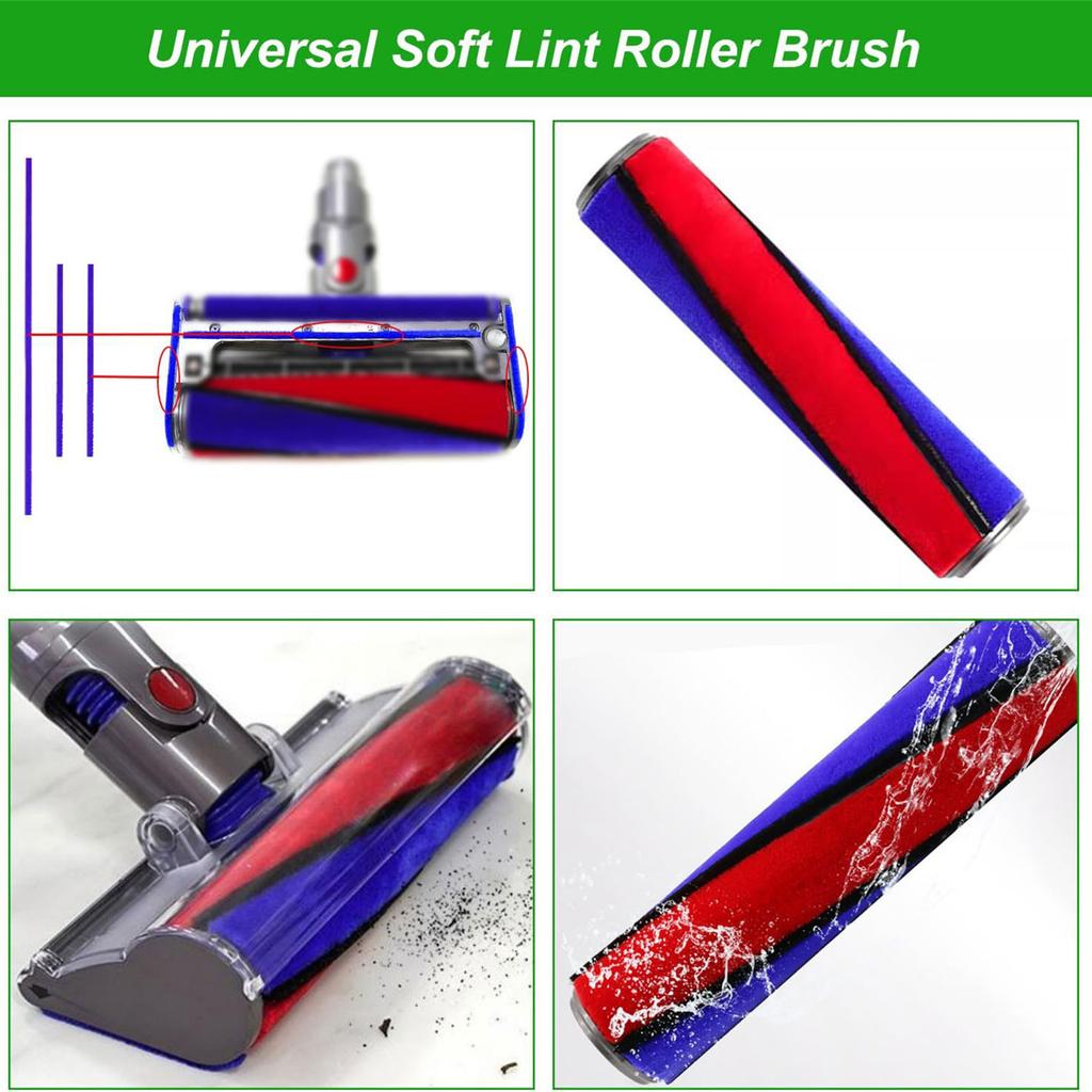 Odkurzacz Nasadka z miękkim włosiem Wydajne usuwanie kurzu Miękka głowica rolkowa Części zamienne do domu i do użytku komercyjnego