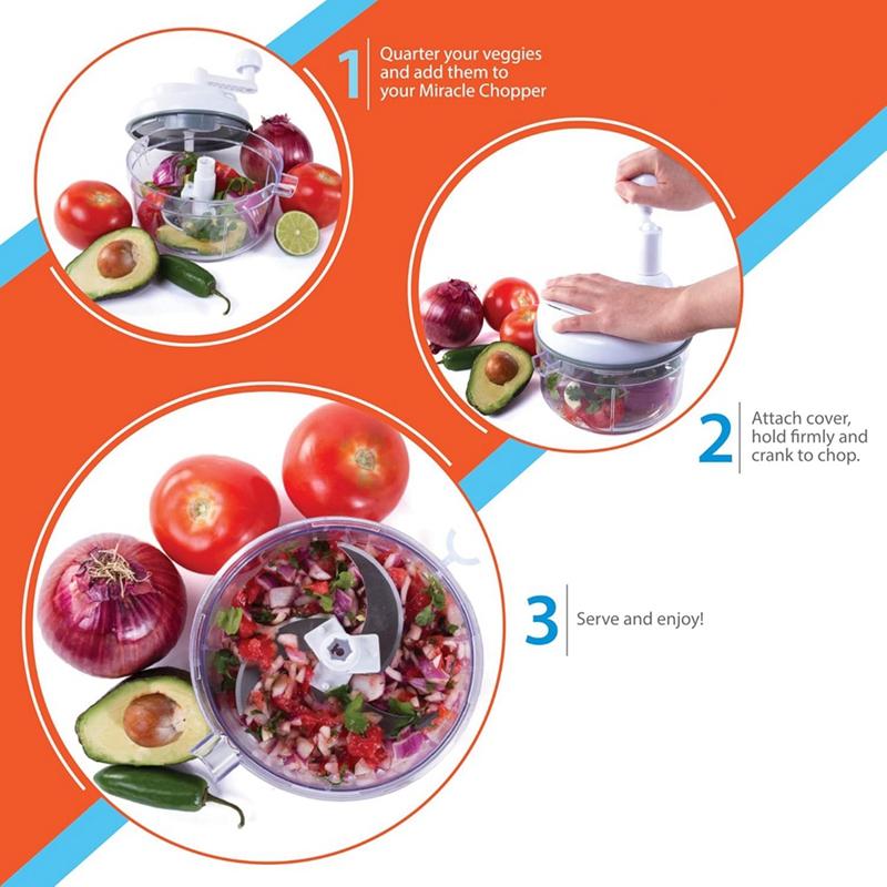 Hand Crank Vegetable Chopper, Multi-Function Vegetable Cutter, Hand Crank Vegetable Dehydrator Kitchen Gadgets