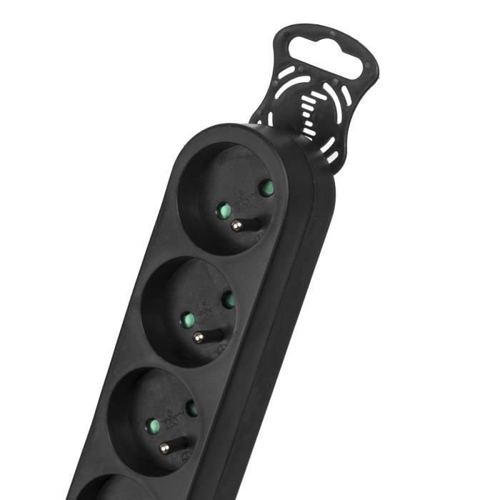 Multiprise - Bock - 5 prises - Interrupteur - 5m - Noir