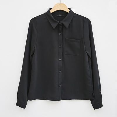 Women's Clothing Solid Color Long Sleeve Casual Loose Large Size Shirt