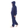 Keanu Men's Hooded Fleece Contrast Trim Jumpsuit