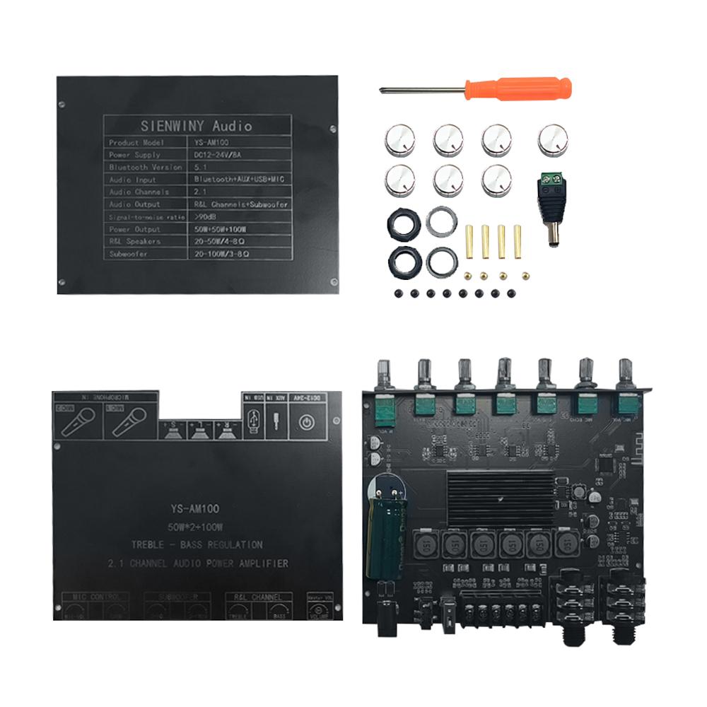 2.1 Channel Digital   Amplifier Board Module High and Low   Subwoofer Support 5.1   Connection     Input U disk USB Sound Card Playback 