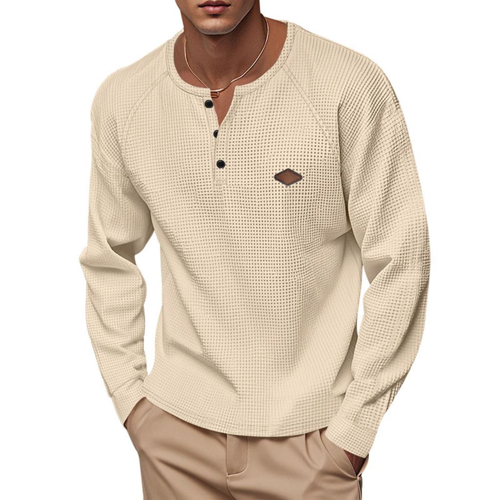 Men's  Leisure  American Style  Buckle  Quick To Dry  Shoulder Insertion  Long Sleeves  Upper Garment