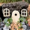 Unpainted Miniature Fairy Doors& Windows Craft Kit(48 Pcs)- Wooden Garden Doors Accessory For Home Party Event Decoration