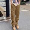 Womens Baggy Cargo Pants Streetwear Hip Hop Joggers Sweatpants  Casual Loose Wide Leg Trousers