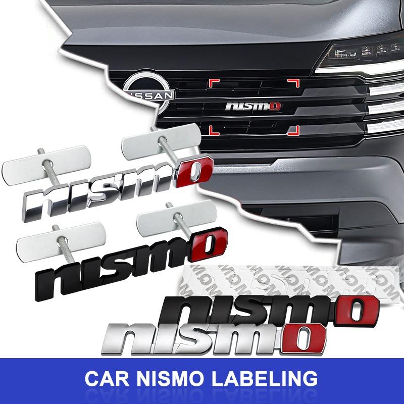 1Pcs Nismo Car Front Grille Car Emblem Badge Sticker Rear Trunk Decals for Nissan Nismo 370Z GTR Almera Tiida Juke Qashqai 350Z
