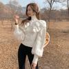 New autumn and winter twist knitted sweater thickened versatile top turtleneck temperament inside heavy industry sweater women