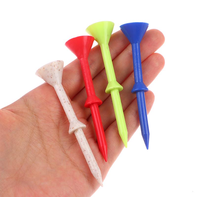 10 Stück 83 mm Golf Nagel Ball Tee Weinglas mit Stütze Kunststoff Golf Reduziert Reibung Seitenspin Tee für Golfübungen