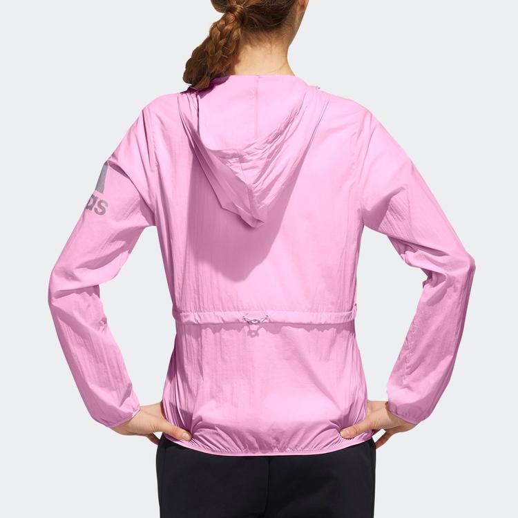 adidas Women's WB BOS Windbreaker Jacket Pink FJ1110