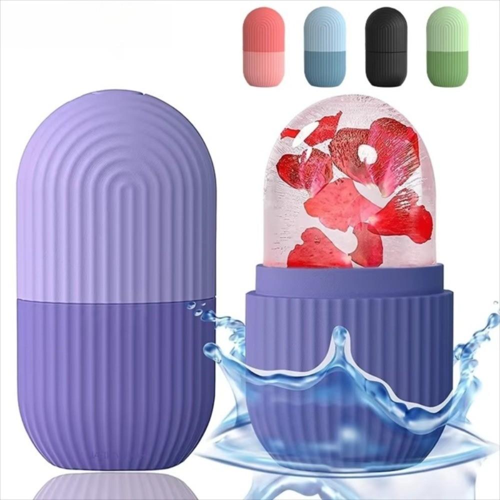 Gifts Silicone Facial Ice Cube Mold Facial De-puffing DIY Facial Ice Pack Device Facial Ice Roller for Beauty and Skin Care