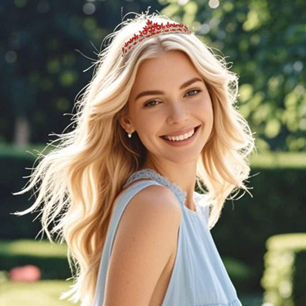 Sparkling Baroque Crystal Crown Elegant Luxury Crystal Tiara Rhinestone Tiara  Gorgeous Accessories