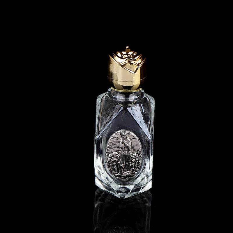 1 Stück tragbare katholische Weihwasserflasche Goldene christliche Jungfrau Skulptur Flasche Weihwasserflasche zur Aufbewahrung von Weihwasser