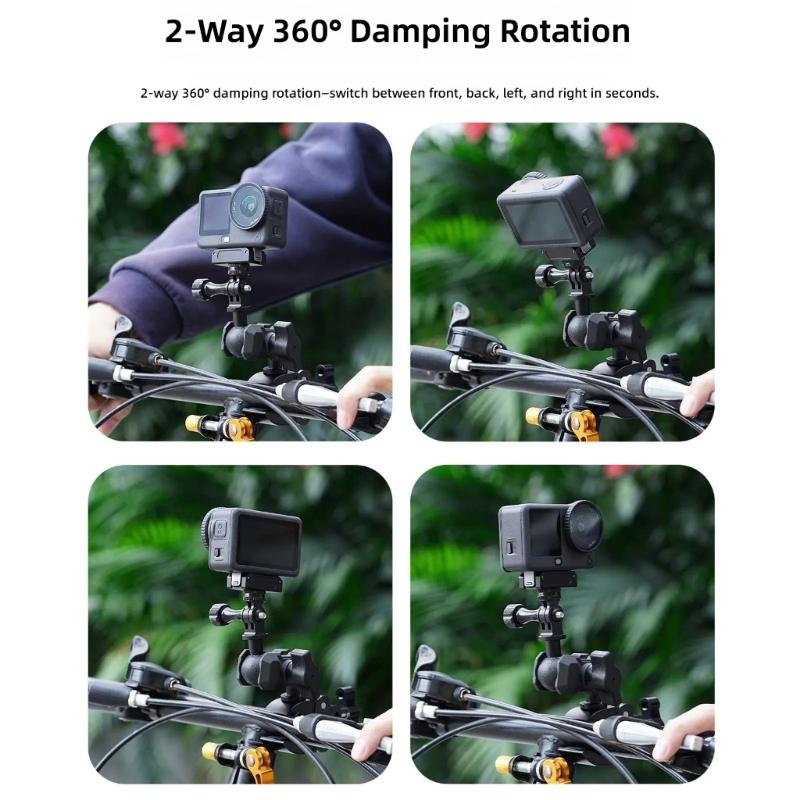 Magnetic Quick Release Mount For Action Camera With 360 Degree Rotation And Double Locking Mechanism for Action 6
