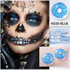 Eyeshare Cosplay Farbkontaktlinsen für Augen Halloween-Linsen Blaue Augenkontaktlinsen Schwarze Linsen Jahreslinsen 14,5 mm