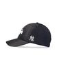 Emelbi Vintage Washed Curve Logo Unstructured Ball Cap Ny (Black)