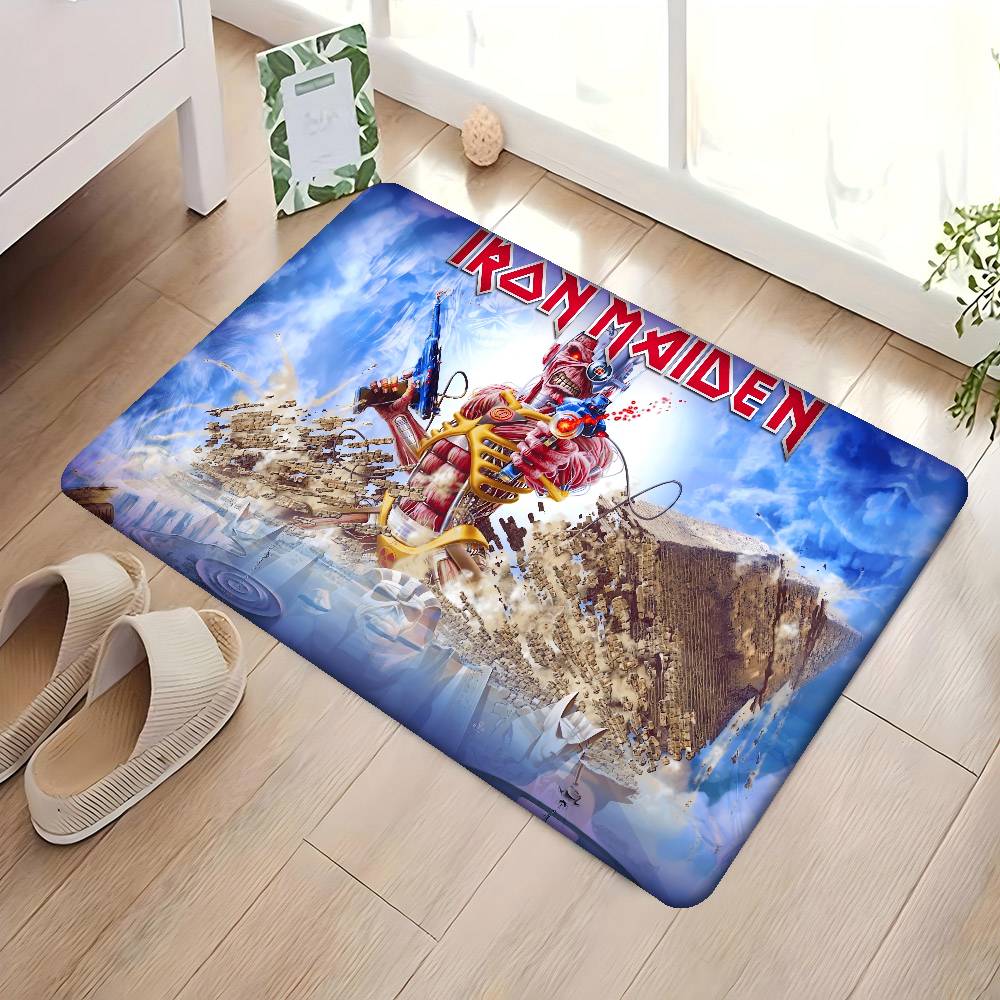 I-iron Maiden Floor Mat Kids Room Bedroom Decoration Balcony Anti-Slip Doormat Living Room Welcome Rug