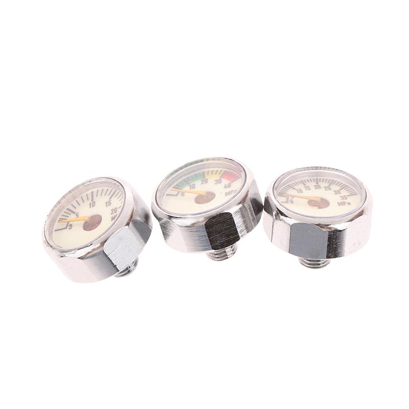Air Mini Micro Pressure Gauge Manometer | Thread M10 M8 | 5Mpa 10Mpa 20Mpa 30Mpa 35Mpa 40Mpa 300Bar 3500Psi 5000Psi 6000Psi