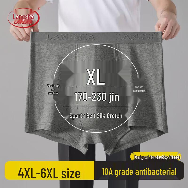 Langsha Men s Plus Size Cotton Boxer Briefs 4XL