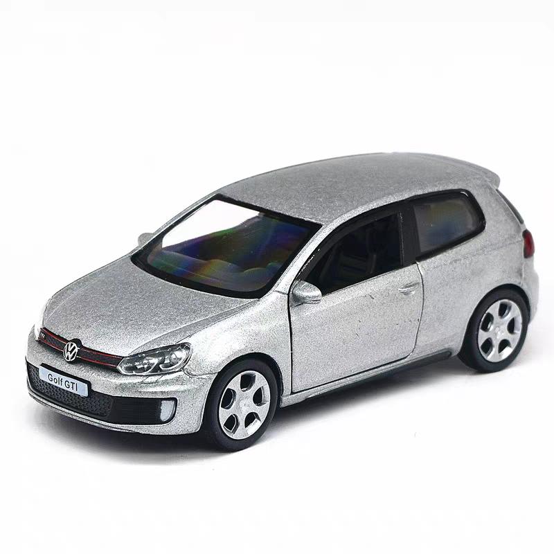 Volkswagen Golf GTI 5palcové kovové auto simulace odlévaný a hračkový vůz RMZ city 1:36 dárků ze slitinových modelů pro děti