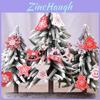Charming 10pcs Wooden Christmas Tree Ornaments For Festive Home Decor