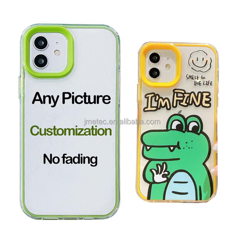 2023 3 In 1 Clear Bumper Shockproof Case Logo Print Mobile Cover Custom Phone Case for Iphone 14 Pro Max