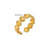 Stainless Steel Geometric Irregular Snake Ring