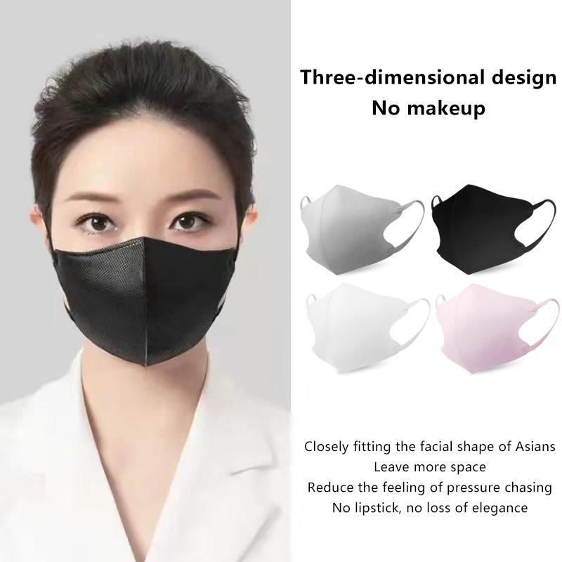 Three-Dimensional Dust Mask Face Masks Cloth Disposable Anti-Dust Protective Masks Ear Loops Mouth Mask Black White Mascarillas