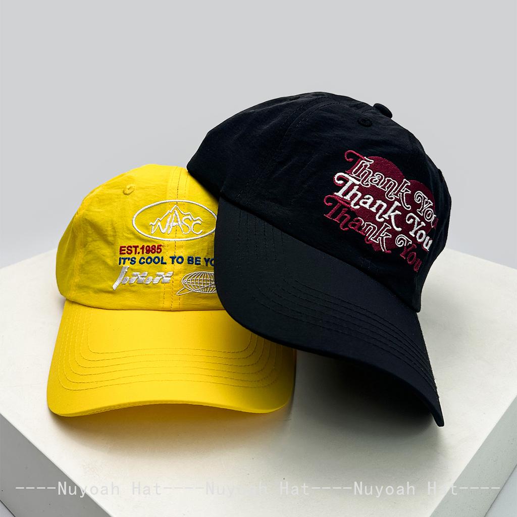 And Women Fast Drying Letter Print Embroidery Baseball Caps Sun Protection Color Contrast Air Permeable Outdoor Use Peaked Hats All-Match