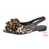 Classic Big Flower Pointed Toe Sandals Women 2025 Summer Flat Heels Light Weight Shoes Women Comfortable Daily Leopard Shoes