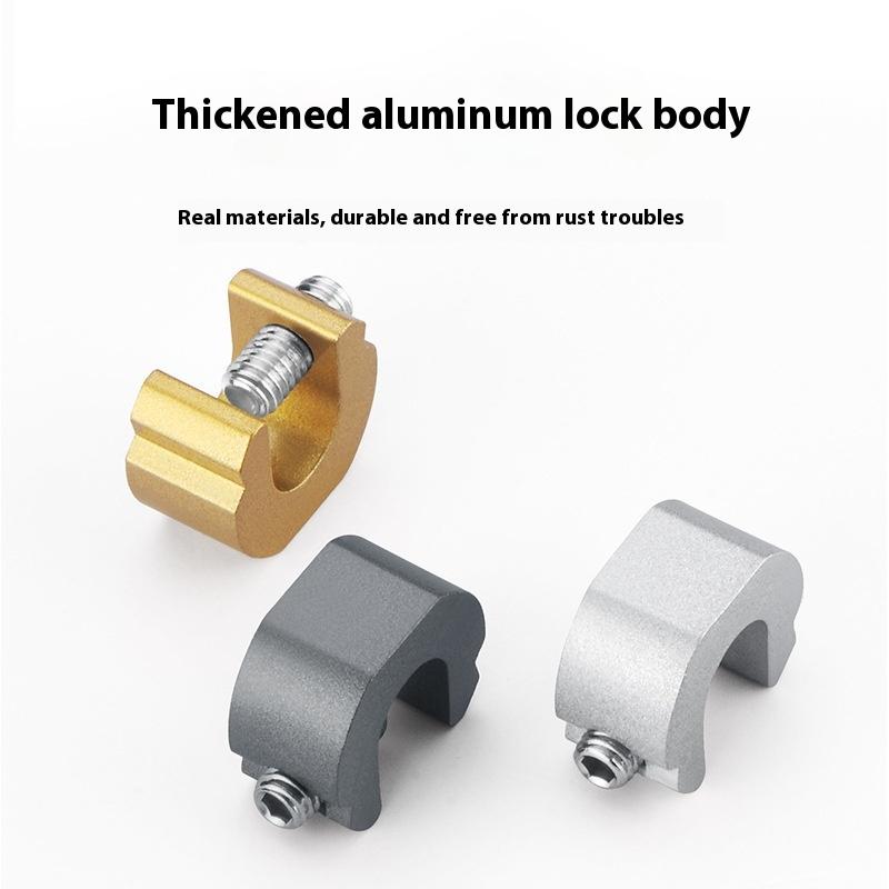 1 Set Anti-Theft Child Safety Locks Aluminum Alloy Window Lock Stopper Sliding Door Window Limiter Sliding Sash Stopper